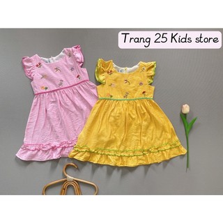 Đầm Bé Gái [12-45kg] vải đũi mát mịn dễ chịu, chất tơ đũi loại 1 , an toàn cho da bé , ko gây ngứa -Trang 25 Kids