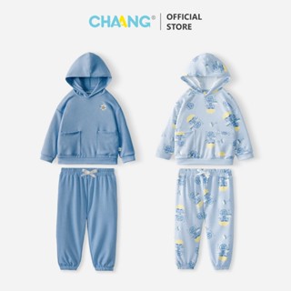 [CHAANG 3M-5Y] Bộ quần áo dài hoodie có mũ cho bé trai Music Chaang