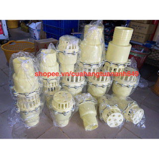 [PHỤ KIỆN LUPPE PVC size nhỏ] LUPPE RỌ NHỰA CHÕ VÀNG LẮP ỐNG GÂN ỐNG NƯỚC MÁY BƠM 42/49/60/76/90/114/120