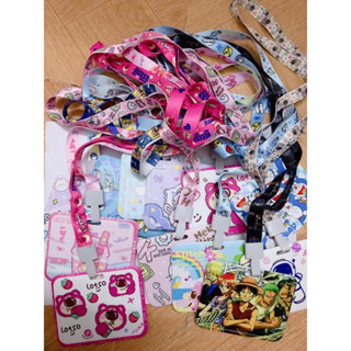  Dây đeo thẻ dáng ngang chất liệu nhựa cứng nhiều họa tiết xinh xắn đáng yêu hàng đẹp 