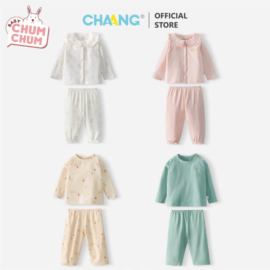 Bộ Quần Áo Dài Cúc Giữa Cổ Sen Và Bộ Dài Cài Vai Nature CHAANG AW24D10