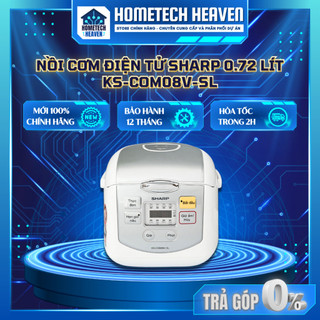 ☑️ ks-com08v-sl - nồi cơm điện tử sharp ks-com08v-sl 0.72l - hàng chính hãng