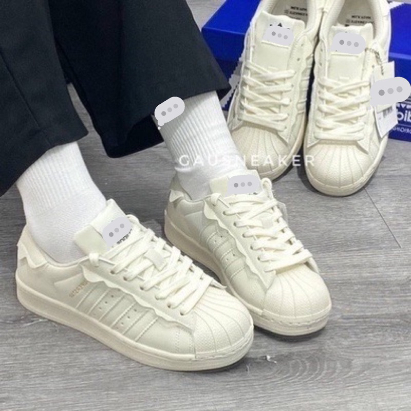 Giày Superstar  sò trắng, Giày thể thao  Das  sò Superstar mới bản 2023.