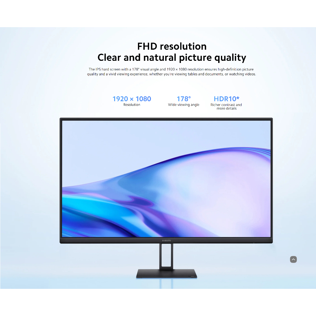 Màn Hình Máy Tính Xiaomi A27i 27 inch FHD IPS 100Hz 6ms 99% sRGB | VESA 75x75 | Hàng Chính hãng | Bảo Hành 12 Tháng | BigBuy360 - bigbuy360.vn