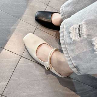 Giày sục nữ - GOBE - C135- Màu KEM VÀ ĐEN