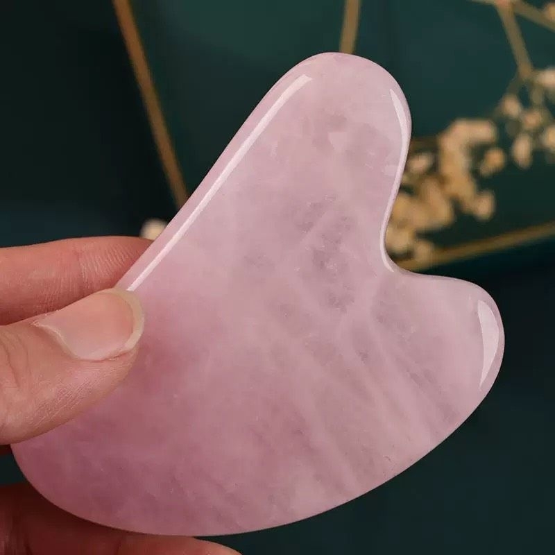 Đá Guasha Masasage tự nhiên, Đá lăn mặt nâng cơ săn chắc da