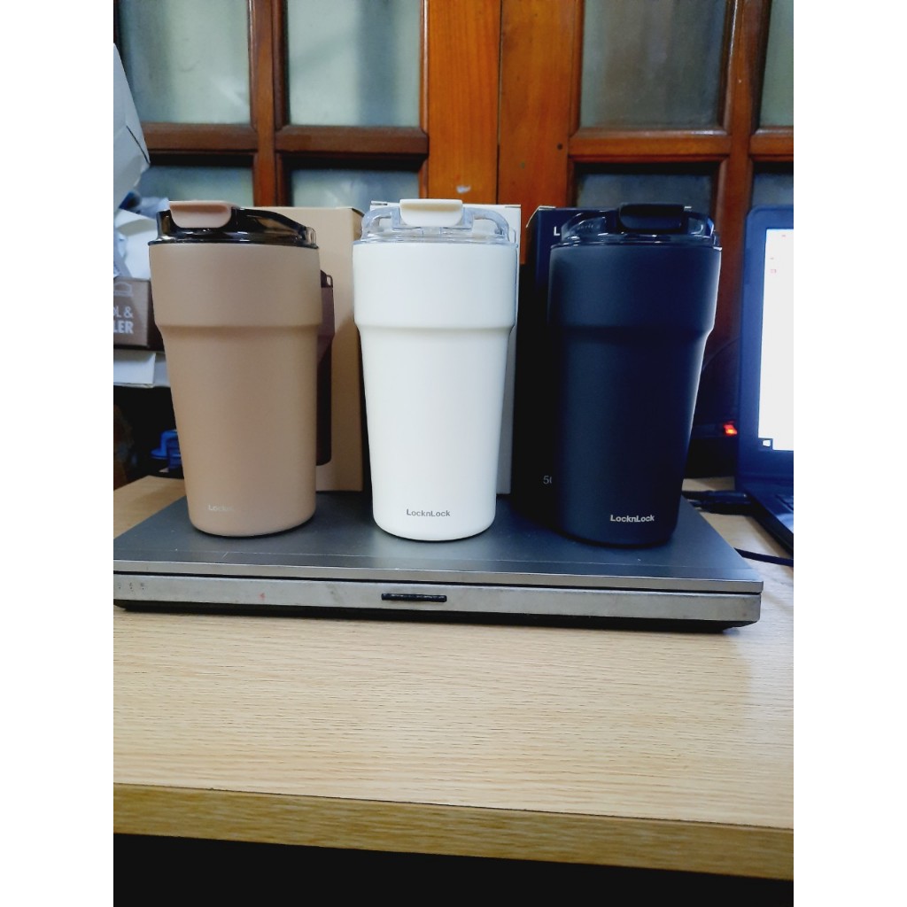 Ly giữ nhiệt LocknLock Metro Cafe Tumbler 500ml LHC4357 3 màu, thép không gỉ 304 , phủ sứ - BABYHOPS