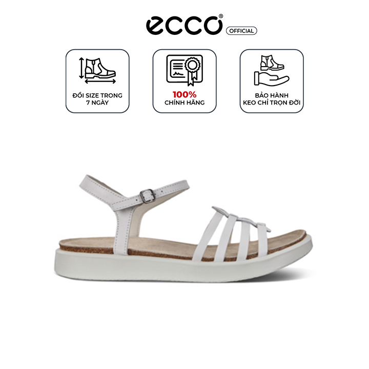 Giày sandals nữ Ecco Corksphere - Bright White - 27183301002