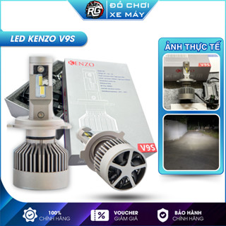 Đèn Pha Led KENZO V9S 60W Chân H4 Gắn Zin Cho Các Dòng Xe Máy Chân H4 Ánh Sáng Mạnh, Tản Nhiệt Tốt