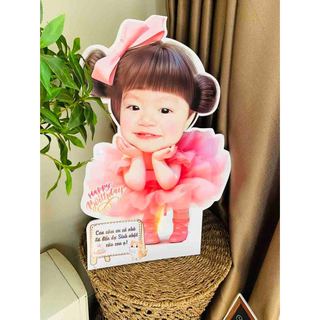 Nhận Đặt gấp_Hình Chibi  60cm để bàn trang trí sinh nhật, đầy tháng cho bé
