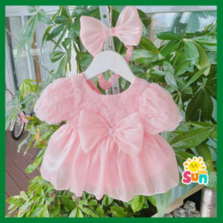 [Có ảnh feedback],TẶNG TURBAN, body váy công chúa cho bé gái 4-10kg, mềm mát, không dặm ngứa/ BODY LƯỚI HỒNG PHỐI OGANDA