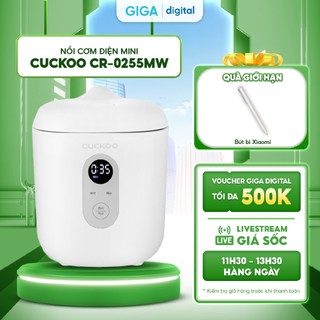 Nồi cơm điện mini cuckoo cr-0255mw - nồi cơm mini dùng cho 2 người ăn