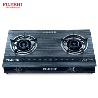  Bếp gas đôi điếu gang đúc FUJISHI FJH39G_ALO_PLUS - Kiềng chắn gió - Lửa xanh tiết kiệm gas - Bảo hành chính hãng 2 năm 