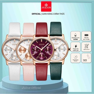 Đồng hồ nữ Julius Star JS-023 kính Sapphire dây da | Julius Official