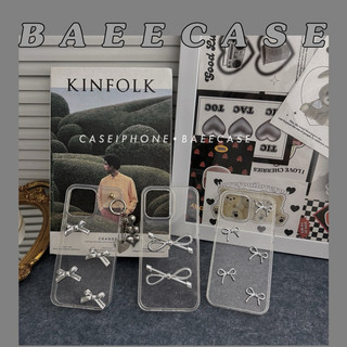 Ốp đt nhũ blink charm nơ - baeecase store