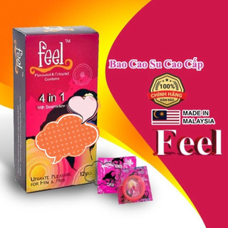 Bao cao su Feel 4in1 kéo dài thời gian - 12 bao