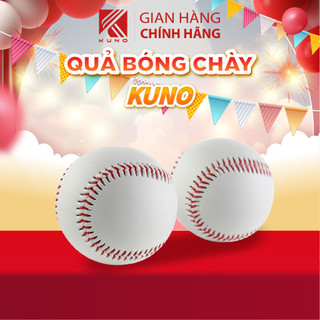 Quả bóng chày KUNO loại da cứng và da mềm, chất liệu da cao cấp đường may tỉ mỉ sắc nét