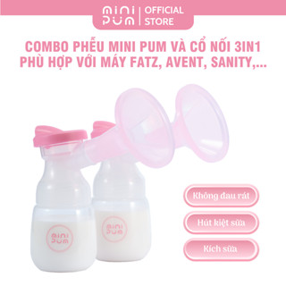 Combo Phễu Mini Pum và cổ nối 3in1 tích hợp cổ nối, chặn và van