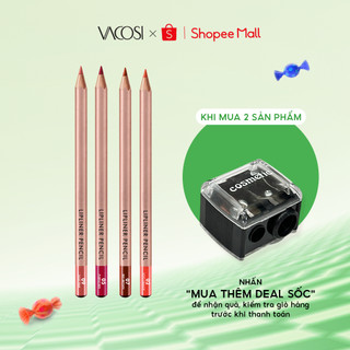 Chì Đa Năng Viền Môi, Vẽ Bọng Mắt VACOSI Natural Studio Lipliner Pencil 3G
