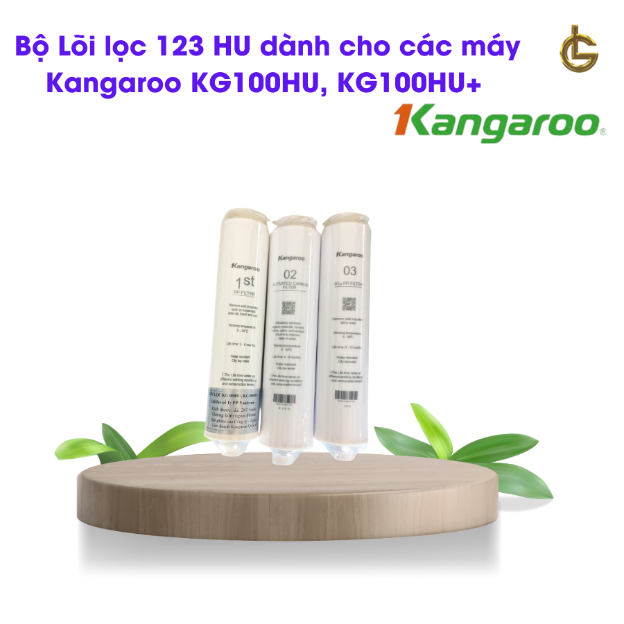 bộ Lõi lọc 123 HU dành cho các máy Kangaroo KG100HU, KG100HU+