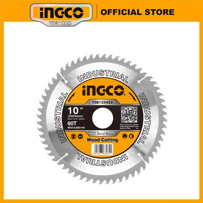 Lưỡi cưa gỗ hợp kim 254mm 60 răng TCT Saw Blade INGCO TSB125423 cốt 16mm, 25mm, 30mm