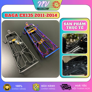 Baga Giữa Exciter 135 2011-2014 dày 10li, baga Ex 135 chất liệu Inox chắc chắn bền lắp đặt như zin