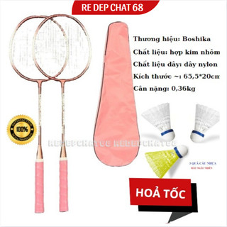 Bộ 02 vợt đánh cầu lông TẶNG 3 quả cầu, vợt đánh cầu lông giá rẻ phù hợp cho học sinh học thể dục