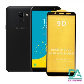 Kính cường lực 9D full màn SamSung A6 , A6 plus tặng giấy lau kính