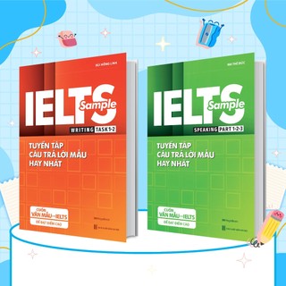 Sách combo ielts sample writing 1,2 & speaking 1,2,3 - tuyển tập câu trả lời mẫu hay nhất