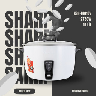 ☑️ KSH-D1010V - Nồi cơm nắp rời Sharp 10 lít KSH-D1010V - Hàng Chính Hãng