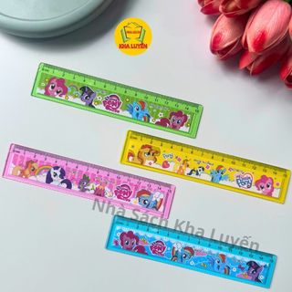 Thước kẻ nhựa 15cm my little pony 9615 hình dễ thương, nhiều màu sắc, giao màu ngẫu nhiên