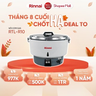 Nồi cơm gas rinnai rtl-r10 dung tích 10 lít - hàng chính hãng.
