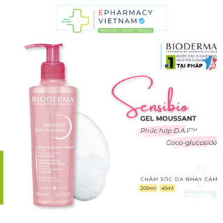 Gel Rửa Mặt BIODERMA Sensibio Moussant Tạo Bọt Dành Cho Da Nhạy Cảm