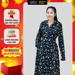 Áo Chống Nắng Toàn Thân 2 Lớp AHOA Chất Lanh Nhung Cao Cấp, Váy Chống Nắng Nữ Dáng Dài Bigsize Thấm Hút Mồ Hôi CL2L