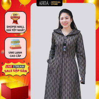 Áo Choàng Chống Nắng Chất Umi Lạnh AHOA Thấm Hút Mồ Hôi, Váy Chống Nắng Dáng Dài Cao Cấp Dày Mịn Chống Tia UV CU