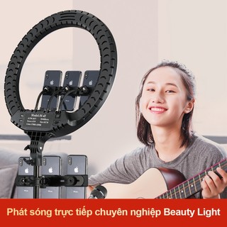  Đèn LED phát sóng trực tiếp chuyên nghiệp với khung, kẹp điện thoại di động