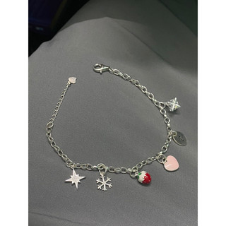 Lắc tay Bạc nữ Handmade theo yêu cầu, Mix Charm bạc thời trang cá tính - Quý Tùng jewelry