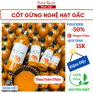 CỐT RƯỢU GỪNG NGHỆ HẠT GẤC HẠ THỔ - CỐT ĐẬM ĐẶC MomViet GIẢM EO THÂM  RẠN GIÚP GIỮ ẤM LÀM ĐẸP CHO BÀ BẦU MẸ SAU SINH