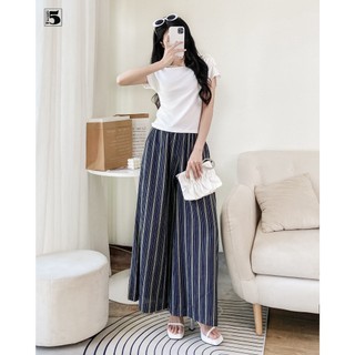 Quần thun kẻ dài, cạp chun Twenty.5- 6128