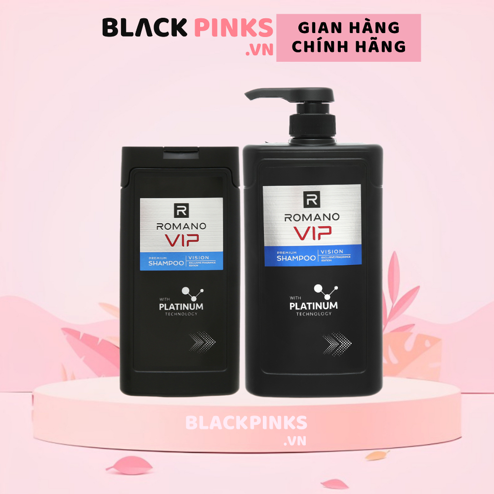 Dầu gội hương nước hoa cao cấp Romano Vip Vision 180g/650g