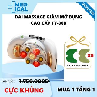 Đai massage bụng nén nóng giảm mỡ đánh tan mỡ thừa vùng eo hiệu quả và an toàn ty-308 máy đánh tan mỡ bụng