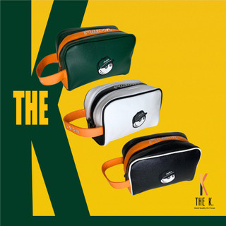 Túi chơi golf mal.bon da mẫu mới thêu chữ - pouch bag
