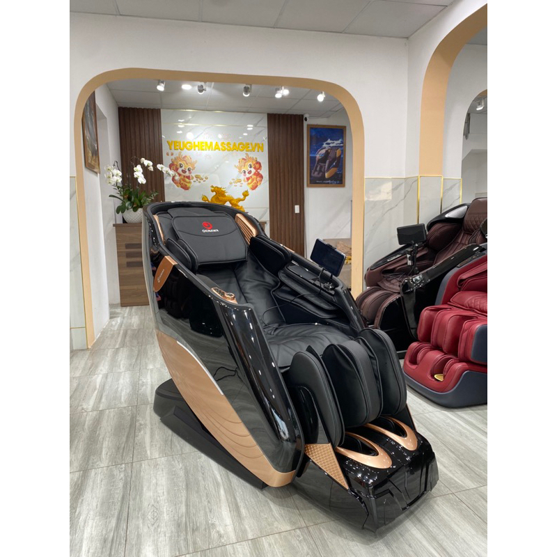 Ghế massage toàn thân dòng cao cấp Okinawa MUSE S-929 dòng bi di chuyển 7D