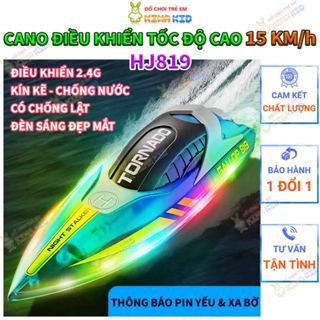 Cano Điều Khiển Từ Xa Tốc Độ Cao 15Km/h HJ819 Gallop, Chống Lật, đèn Led sáng, có báo pin yếu, kinakid