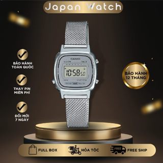 Đồng Hồ Nữ Dây Kim Loại CASl0 Chống Nước 670, Đồng Hồ Nữ Mặt Nhỏ Dây Thép Không Gỉ Bản Nhật Máy Bền BH 12th Japan Watch