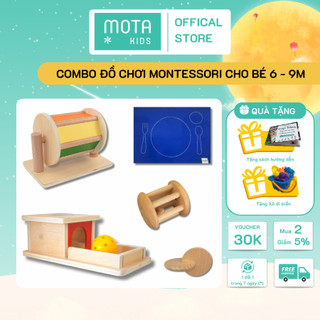 Trọn bộ 5 món đồ chơi cho bé 6-9 tháng phát triển theo Montessori - Hàng chính hãng