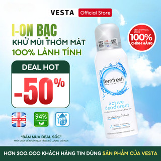Nước Hoa Vùng Kín Nữ Femfresh Foellie - Xịt Thơm Vùng Kín Active Deodorant 125ml