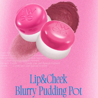 [Tặng cọ] Son và má hồng dạng kem Fwee Lip and Cheek Blurry Pudding pot 5g