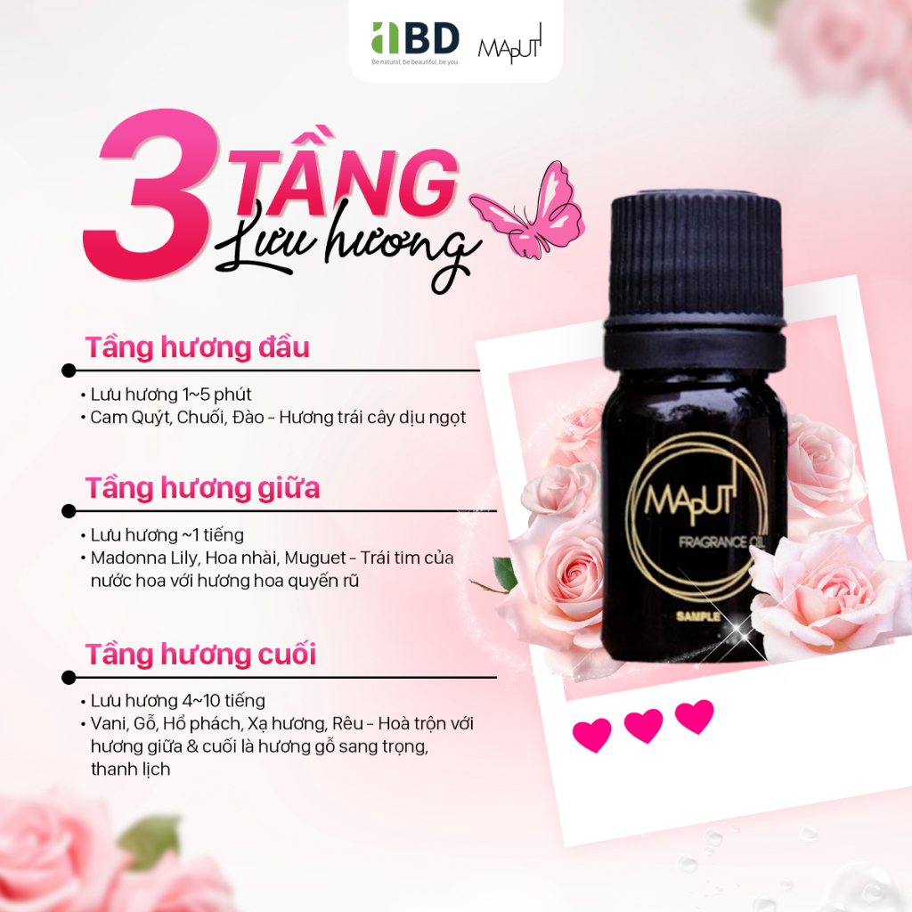 Nước Hoa Vùng Kín Nhật Bản - Mùi Hương Quyến Rũ, Gợi Cảm, Tự Tin -  Maputi Fragrance Oil - 5ml