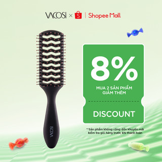 Lược bán nguyệt tạo kiểu & phồng tóc vacosi hair brush - c08